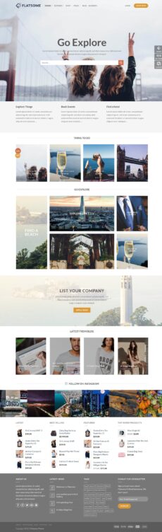 Explore - Flatsome demo by UX-Themes - Ecommerce (Online Shop) web design