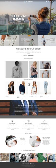 Fullscreen Fashion - Flatsome demo by UX-Themes - Ecommerce (Online Shop) web design