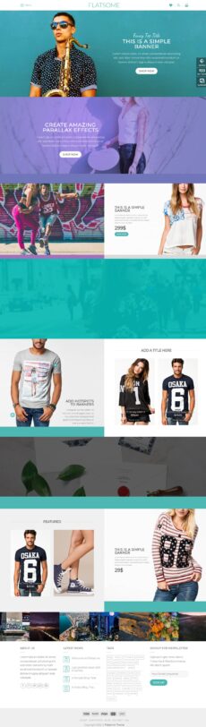 Parallax Shop - Flatsome demo by UX-Themes - Ecommerce (Online Shop) web design