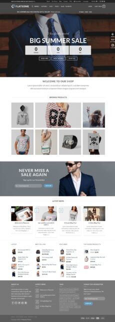 Sale Countdown - Flatsome demo by UX-Themes - Ecommerce (Online Shop) web design