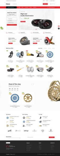Auto Parts V3 - Elessi demo by NasaTheme - Ecommerce (Online Shop) web design