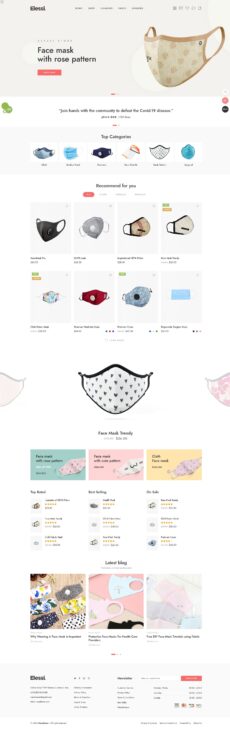Face Mask - Elessi demo by NasaTheme - Ecommerce (Online Shop) web design