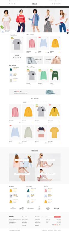 Fashion V8 - Elessi demo by NasaTheme - Ecommerce (Online Shop) web design