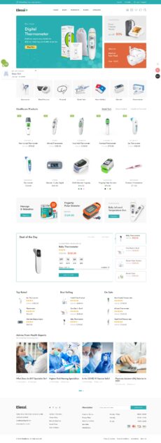 Medical V1 - Elessi demo by NasaTheme - Ecommerce (Online Shop) web design