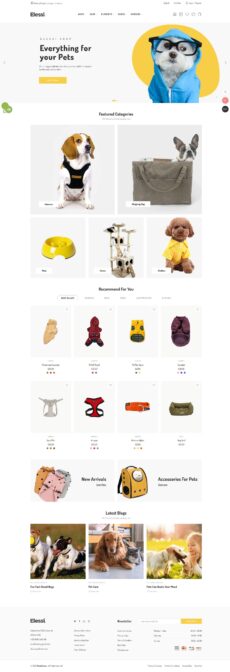 Pet Accessories - Elessi demo by NasaTheme - Ecommerce (Online Shop) web design