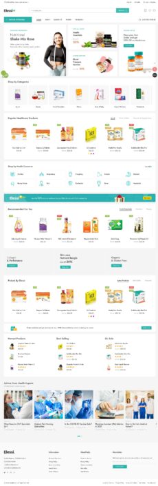 Pharmacy - Elessi demo by NasaTheme - Ecommerce (Online Shop) web design
