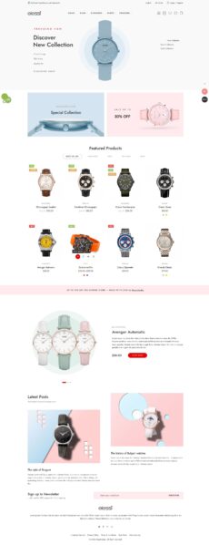 Watches - Elessi demo by NasaTheme - Ecommerce (Online Shop) web design