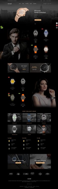 Watches Dark - Elessi demo by NasaTheme - Ecommerce (Online Shop) web design