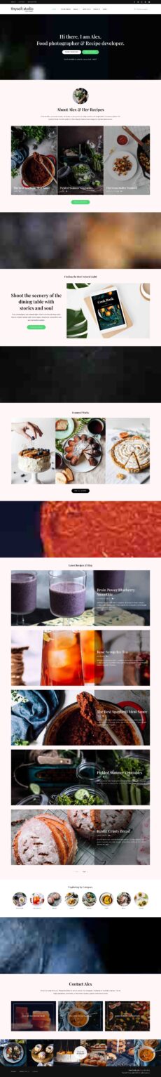Food Photography - TinySalt demo by Loft.Ocean - Food & Restaurant web design