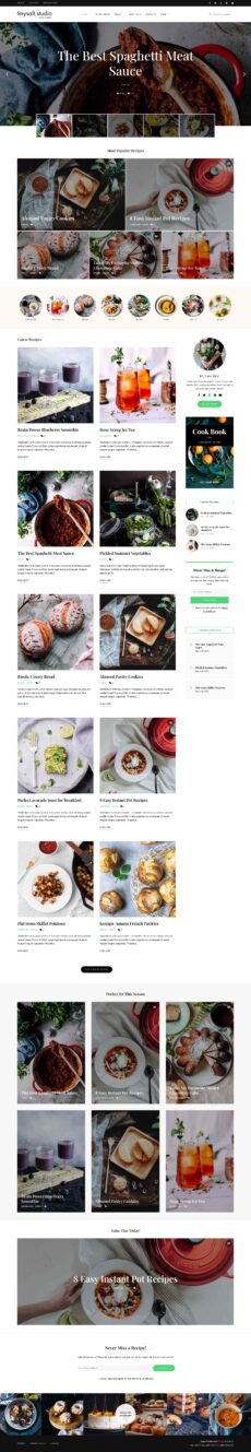 Main Home - TinySalt demo by Loft.Ocean - Food & Restaurant web design