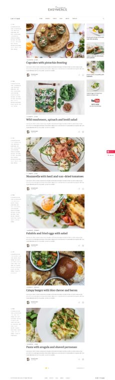 Recipes Home - EasyMeals demo by Mikado Themes - Food & Restaurant web design