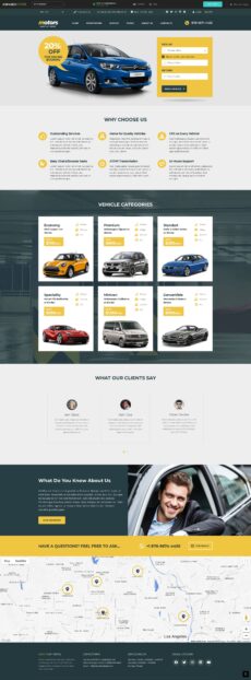 Auto Rental - Motors demo by StylemixThemes - Directory & Listings web design