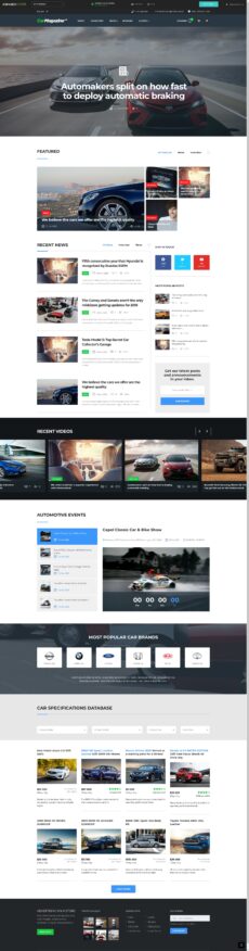 Car Magazine - Motors demo by StylemixThemes - Directory & Listings web design