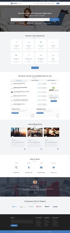 Careerbuilder - JobCareer demo by ChimpStudio - Directory & Listings web design