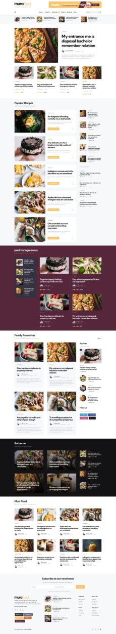 Food - Mura demo by 3FortyMedia - Blog & Magazine web design