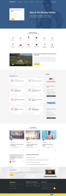 Frontdesk - JobCareer demo by ChimpStudio - Directory & Listings web design