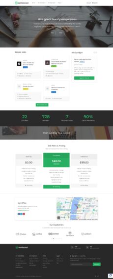 Home 5 - WorkScout demo by Purethemes - Directory & Listings web design