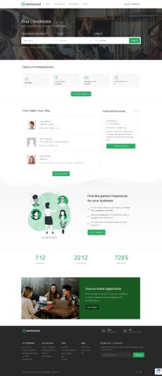 Home Resumes - WorkScout demo by Purethemes - Directory & Listings web design