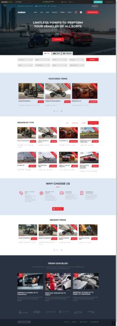 Multilisting Types - Motors demo by StylemixThemes - Directory & Listings web design