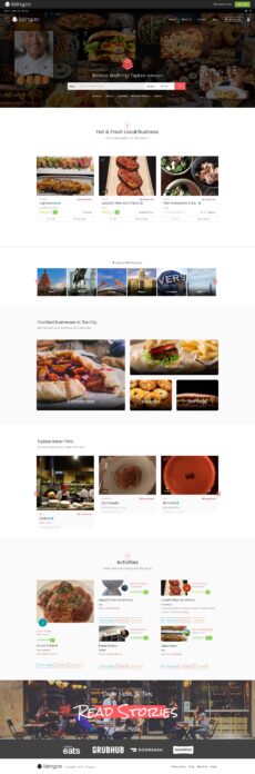 Restaurantpro - Listingpro demo by Team of CridioStudio - Directory & Listings web design