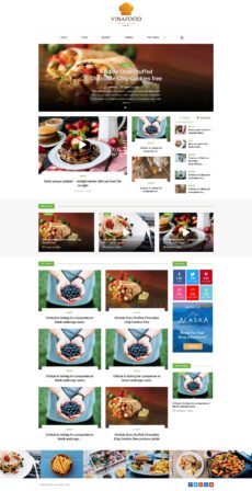 Food - Vinkmag demo by XpeedStudio - News web design