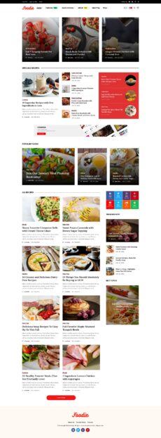 Foodie Blog 2 - Wesper demo by Jellywp - News web design