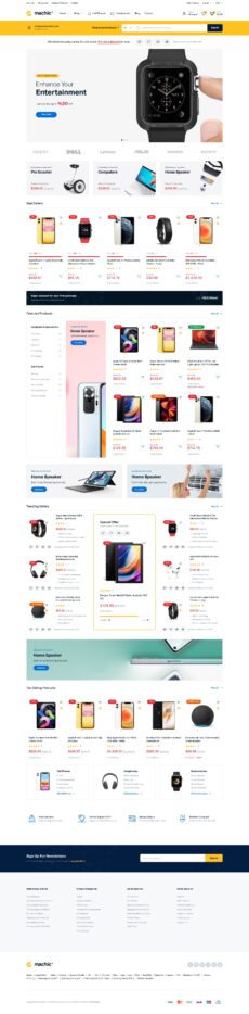 Homepage Style 3 - Machic demo by KlbTheme (Sinan ISIK) - Ecommerce (Online Shop) web design