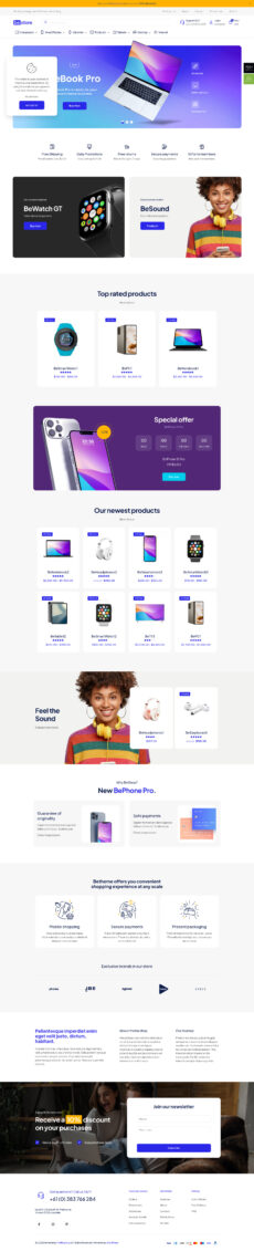 Default Store 2 - Betheme demo by Muffin group - Ecommerce (Online Shop) web design