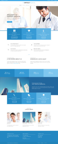 Enfold Medical - Enfold demo by Kriesi - Education web design