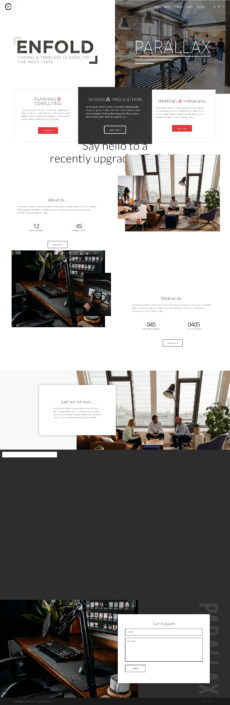 Enfold Parallax - Enfold demo by Kriesi - Education web design