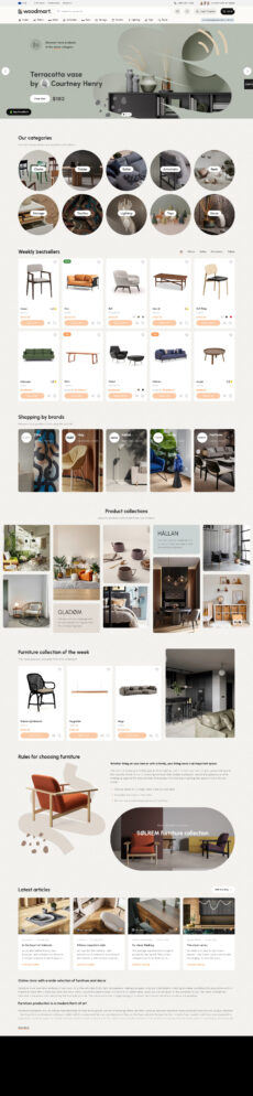 Furniture 2 - Woodmart demo by XTemos - Ecommerce (Online Shop) web design