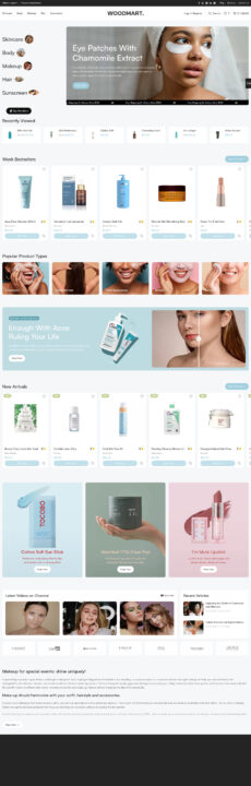 Makeup - Woodmart demo by XTemos - Ecommerce (Online Shop) web design