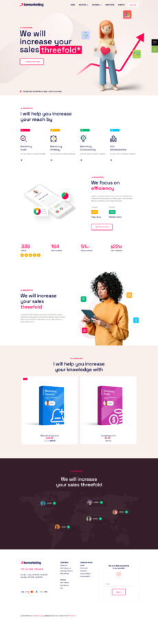 Marketing 2 - Betheme demo by Muffin group - Ecommerce (Online Shop) web design
