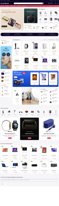 Marketplace 2 - Woodmart demo by XTemos - Ecommerce (Online Shop) web design