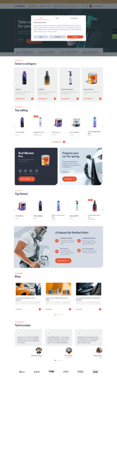 Paint Store - Betheme demo by Muffin group - Ecommerce (Online Shop) web design