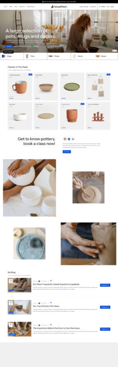 Pottery - Woodmart demo by XTemos - Ecommerce (Online Shop) web design