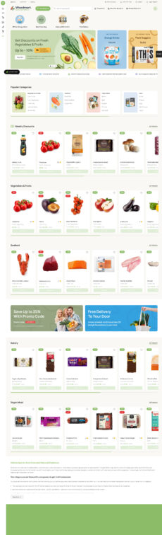 Vegetables - Woodmart demo by XTemos - Ecommerce (Online Shop) web design